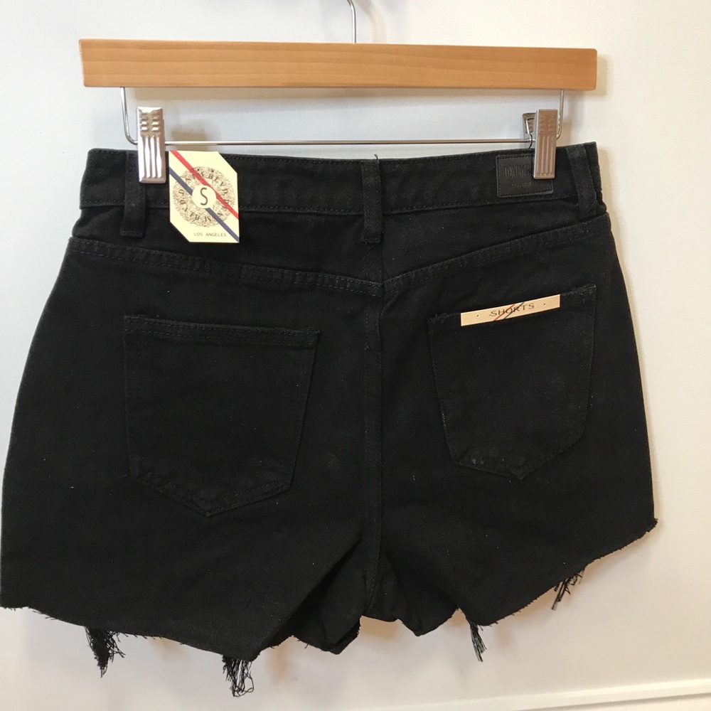 ‼️ High Waist Black Ripped Jean Denim Shorts - Picture 7 of 7